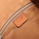 CELINE Macadam Canvas Shoulder Bag PVC Leather Brown Gold Auth gh1633-20