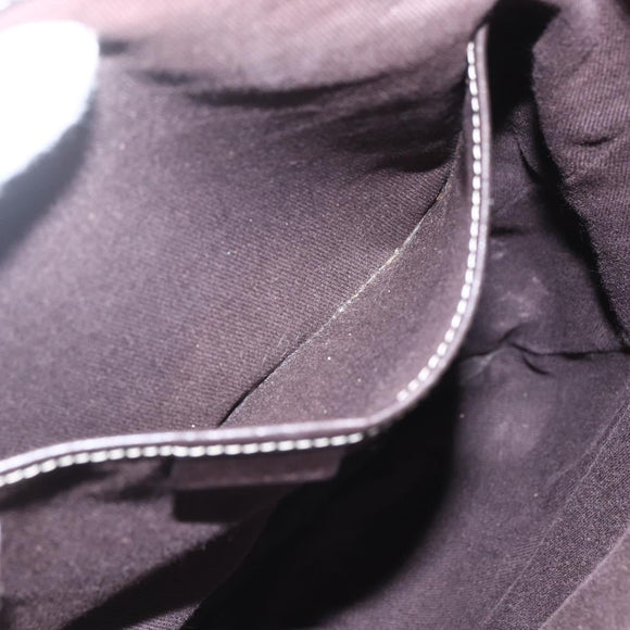 CELINE Macadam Canvas Tote Bag Beige Gold Auth gh1636