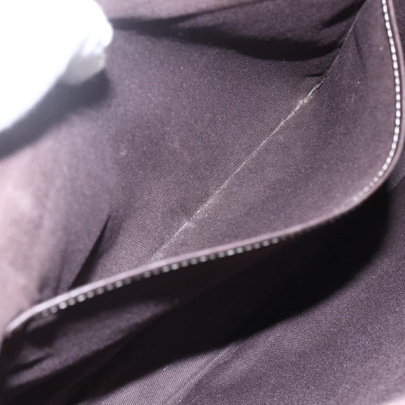 CELINE Macadam Canvas Tote Bag Beige Gold Auth gh1636