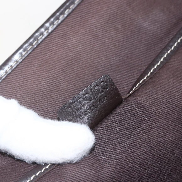 CELINE Macadam Canvas Tote Bag Beige Gold Auth gh1636