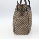 CELINE Macadam Canvas Tote Bag Beige Gold Auth gh1636-4
