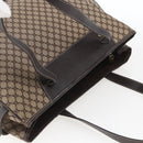 CELINE Macadam Canvas Tote Bag Beige Gold Auth gh1636-6