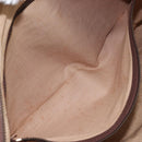 Christian Dior Trotter Canvas Boston Bag Brown Gold Auth gh1637-12
