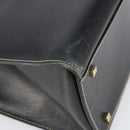 GUCCI Hand Bag Leather Black Gold 000 0857 Auth gh1638-15