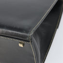 GUCCI Hand Bag Leather Black Gold 000 0857 Auth gh1638-16
