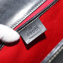 GUCCI Hand Bag Leather Black Gold 000 0857 Auth gh1638-20