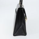 GUCCI Hand Bag Leather Black Gold 000 0857 Auth gh1638-4