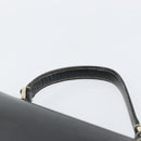 GUCCI Hand Bag Leather Black Gold 000 0857 Auth gh1638-14