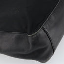 PRADA Tote Bag Nylon Leather Black Silver Auth gh1640-17