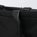 PRADA Tote Bag Nylon Leather Black Silver Auth gh1640-9