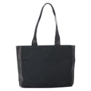 PRADA Tote Bag Nylon Leather Black Silver Auth gh1640-13