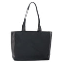 PRADA Tote Bag Nylon Leather Black Silver Auth gh1640-2