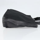 PRADA Tote Bag Nylon Leather Black Silver Auth gh1640-3
