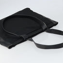 PRADA Tote Bag Nylon Leather Black Silver Auth gh1640-6