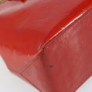 LOUIS VUITTON Monogram Vernis Reade PM Hand Bag Red Rouge M91088 LV Auth gh1641-14