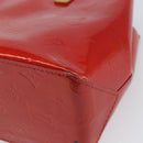 LOUIS VUITTON Monogram Vernis Reade PM Hand Bag Red Rouge M91088 LV Auth gh1641-15