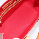 LOUIS VUITTON Monogram Vernis Reade PM Hand Bag Red Rouge M91088 LV Auth gh1641-11