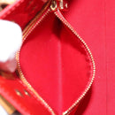 LOUIS VUITTON Monogram Vernis Reade PM Hand Bag Red Rouge M91088 LV Auth gh1641-21