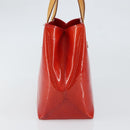 LOUIS VUITTON Monogram Vernis Reade PM Hand Bag Red Rouge M91088 LV Auth gh1641-4