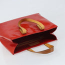 LOUIS VUITTON Monogram Vernis Reade PM Hand Bag Red Rouge M91088 LV Auth gh1641-6