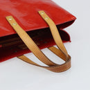 LOUIS VUITTON Monogram Vernis Reade PM Hand Bag Red Rouge M91088 LV Auth gh1641-7