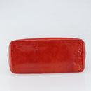 LOUIS VUITTON Monogram Vernis Reade PM Hand Bag Red Rouge M91088 LV Auth gh1641-5