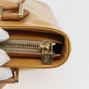 LOUIS VUITTON Monogram Vernis Houston Hand Bag Beige M91004 LV Auth gh1642-17