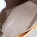 LOUIS VUITTON Monogram Vernis Houston Hand Bag Beige M91004 LV Auth gh1642-11