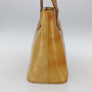 LOUIS VUITTON Monogram Vernis Houston Hand Bag Beige M91004 LV Auth gh1642-3
