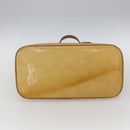 LOUIS VUITTON Monogram Vernis Houston Hand Bag Beige M91004 LV Auth gh1642-5