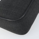 PRADA Sports Accessory Pouch Canvas Gray Auth gh1644-11