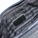 PRADA Sports Accessory Pouch Canvas Gray Auth gh1644-15