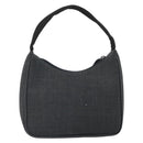 PRADA Sports Accessory Pouch Canvas Gray Auth gh1644-3