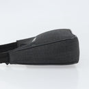 PRADA Sports Accessory Pouch Canvas Gray Auth gh1644-5