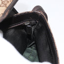 GUCCI GG Canvas Body Bag Beige Silver 92543 Auth gh1646-18