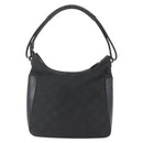GUCCI GG Canvas Shoulder Bag Black Silver 001 3766 Auth gh1647-2