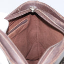 LOEWE Shoulder Bag Canvas Brown Gold Auth gh1652-18