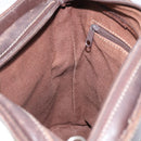 LOEWE Shoulder Bag Canvas Brown Gold Auth gh1652-19