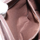 LOEWE Shoulder Bag Canvas Brown Gold Auth gh1652-21