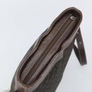 LOEWE Shoulder Bag Canvas Brown Gold Auth gh1652-6