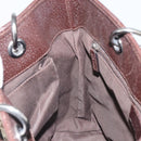 GUCCI GG Canvas Tote Bag Beige Silver 120840 Auth gh1653-19