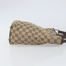 GUCCI GG Canvas Tote Bag Beige Silver 120840 Auth gh1653-3