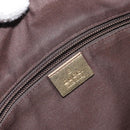 GUCCI GG Canvas Shoulder Bag Beige Gold 145857 Auth gh1654-17