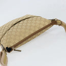 GUCCI GG Canvas Shoulder Bag Beige Gold 145857 Auth gh1654-6
