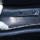 GUCCI GG Supreme Shoulder Bag PVC Navy Gold Auth gh1657-18