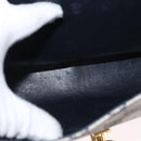 GUCCI GG Supreme Shoulder Bag PVC Navy Gold Auth gh1657-19