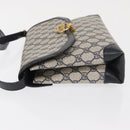 GUCCI GG Supreme Shoulder Bag PVC Navy Gold Auth gh1657-5