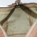 GUCCI GG Supreme Web Sherry Line Hand Bag PVC Beige Auth gh1658-18