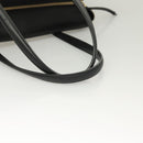 Salvatore Ferragamo Gancini Amy Tote Bag Canvas Beige Black gold Auth gh166-7