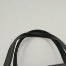 Salvatore Ferragamo Gancini Amy Tote Bag Canvas Beige Black gold Auth gh166-8